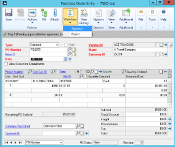 Streamline Purchase Orders Using a Dynamics GP (Great Plains) Workflow