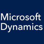 Microsoft Dynamics Software Logo White And Blue