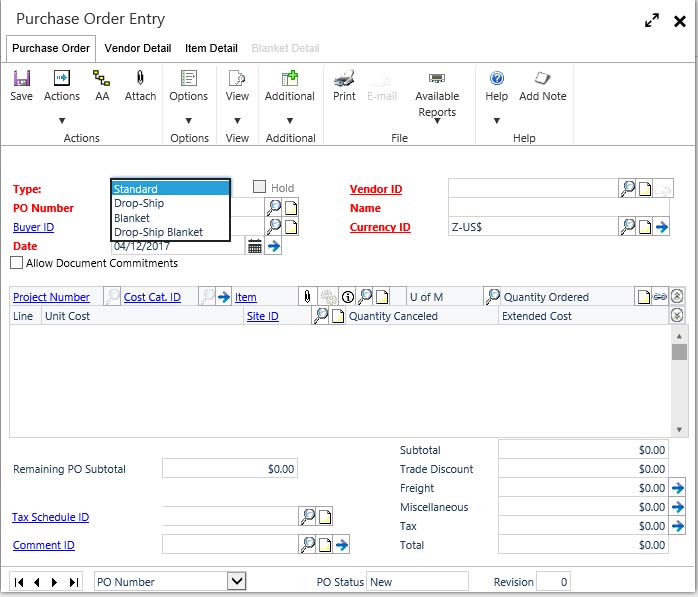 Purchase-order-entry-newEDITED Dynamics GP (Great Plains) Increases Healthcare Purchasing Efficiency