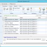Microsoft Dynamics GP Great Plains Web Viewer In Management Reporter