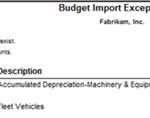 Microsoft Dynamics GP Great Plains Software Importing The Budget Report