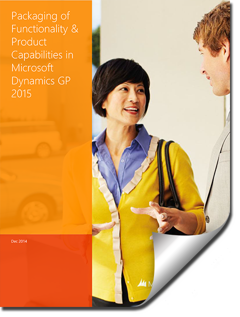 Microsoft Dynamics GP 2015 Great Plains New Features And Products Capabilities