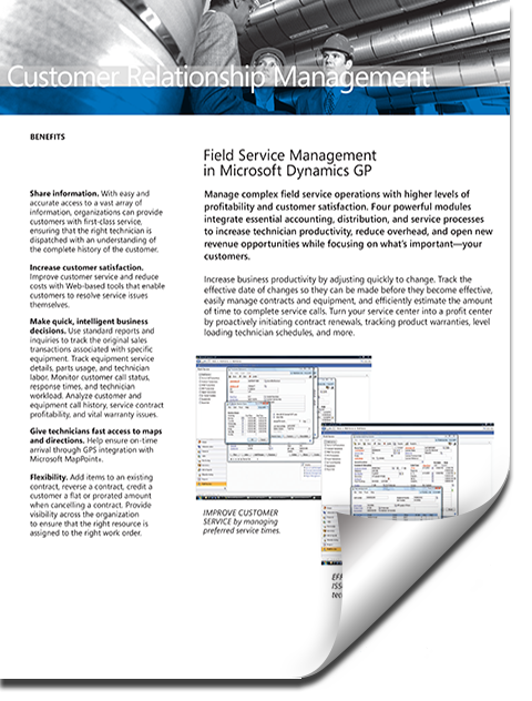 brochure-dynamics-gp-field-service-management Field Service Management Operations - Microsoft Dynamics GP