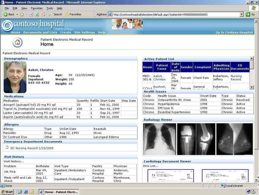 contosoHospitalEDITED Microsoft GP Helps Healthcare Companies Improve the Quality of Care