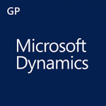 Microsoft Dynamics GP Great Plains Accounting Software Logo White And Blue